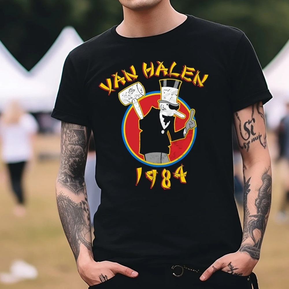 Van Halen 1984 Rock Band T-Shirt Black